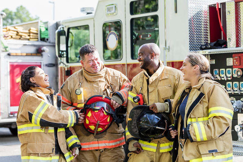 A group of firefighters