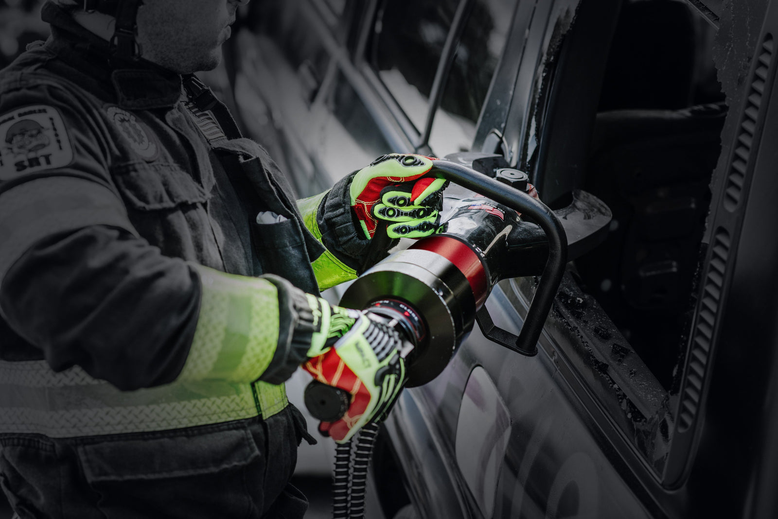 HexArmor HiVis 4012 Extrication Rescue Gloves BGS